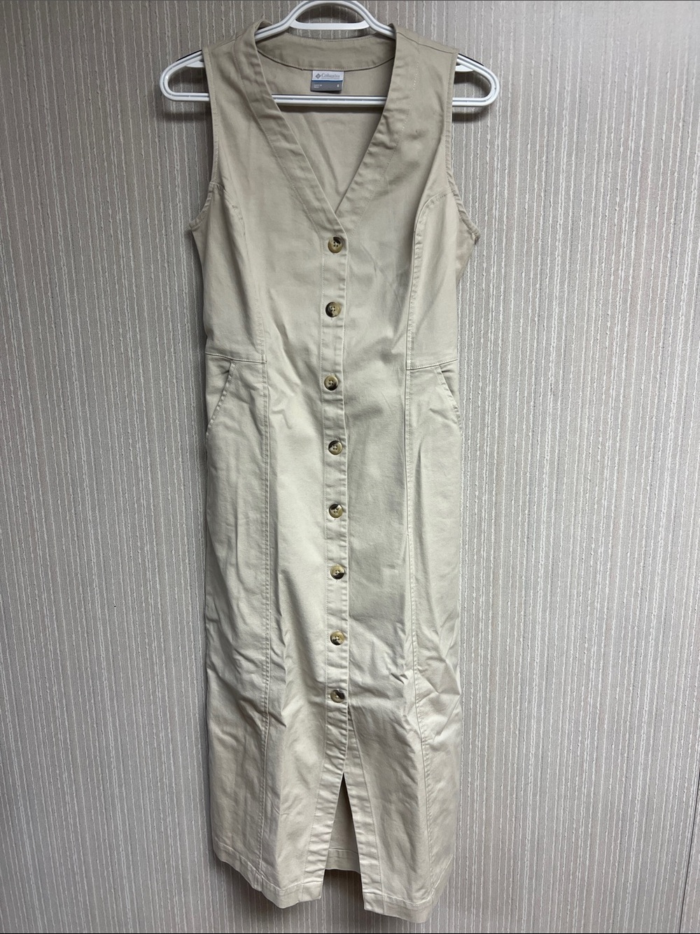 Sz 6 Columbia button down dress with pockets